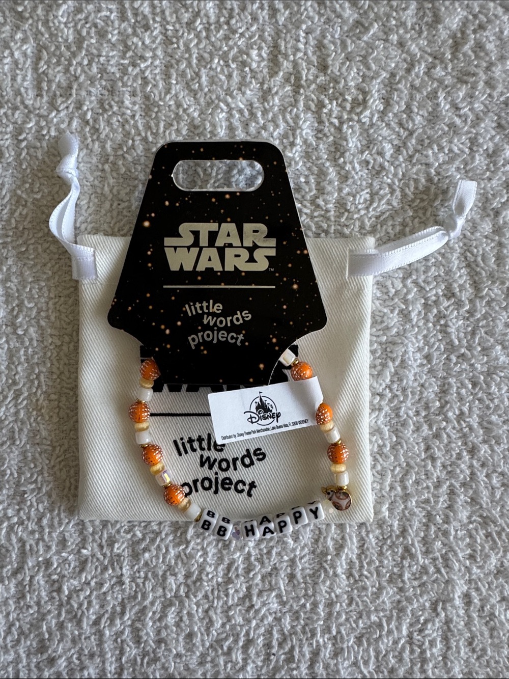 Little Words Project x Star Wars “BB Happy” Beaded Bracelet